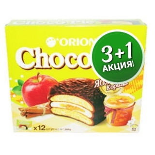 Пирожное Чоко пай яблоко-корица 30г 12шт